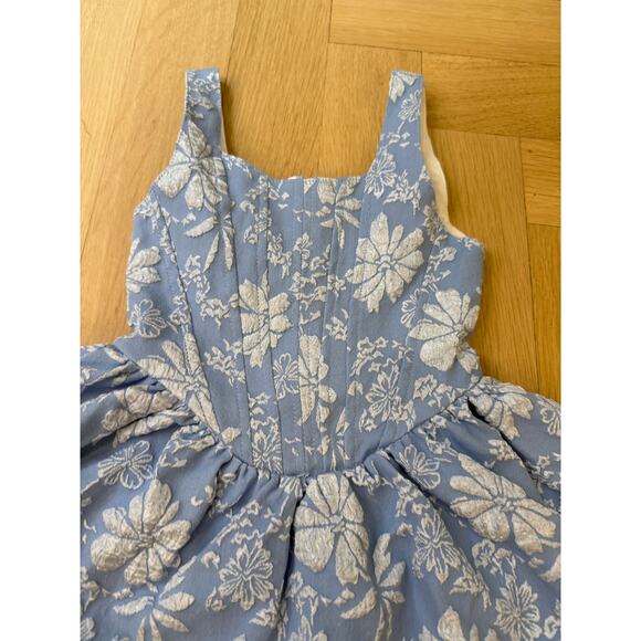 Flowers By Zoe 4T Flower Embossed Corset Dress - Picture 3 of 10